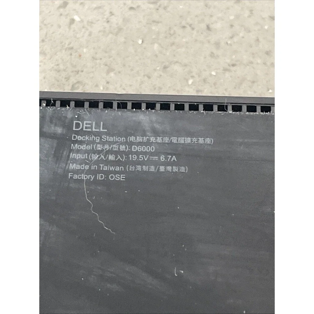 Dell D6000S USB-C Performance Docking Station UnTested